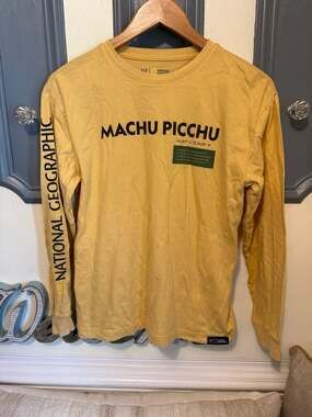 Gap Kids x National Geographic Machu Picchu Long Sleeve Graphic Tee